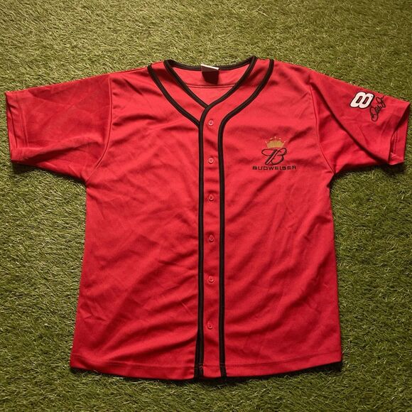 Winners Circle Dale Earnhardt Jr. Budweiser Jersey Red Nascar Men’s Size Medium - Picture 1 of 10